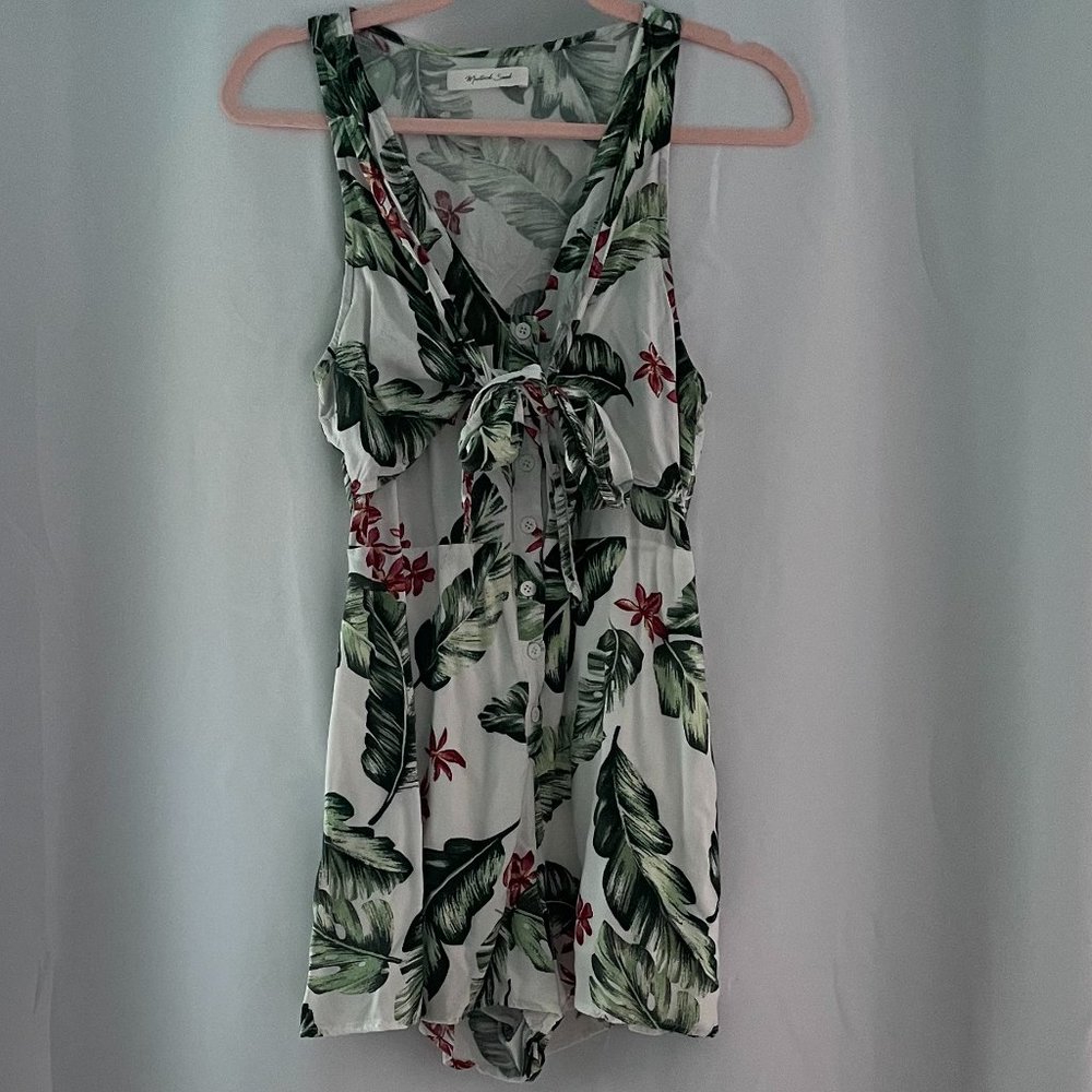 Tropical Print Romper
